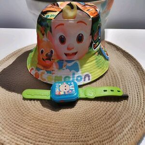 Cocomelon Bucket HatDouble Sided  And Musical Learning Watch